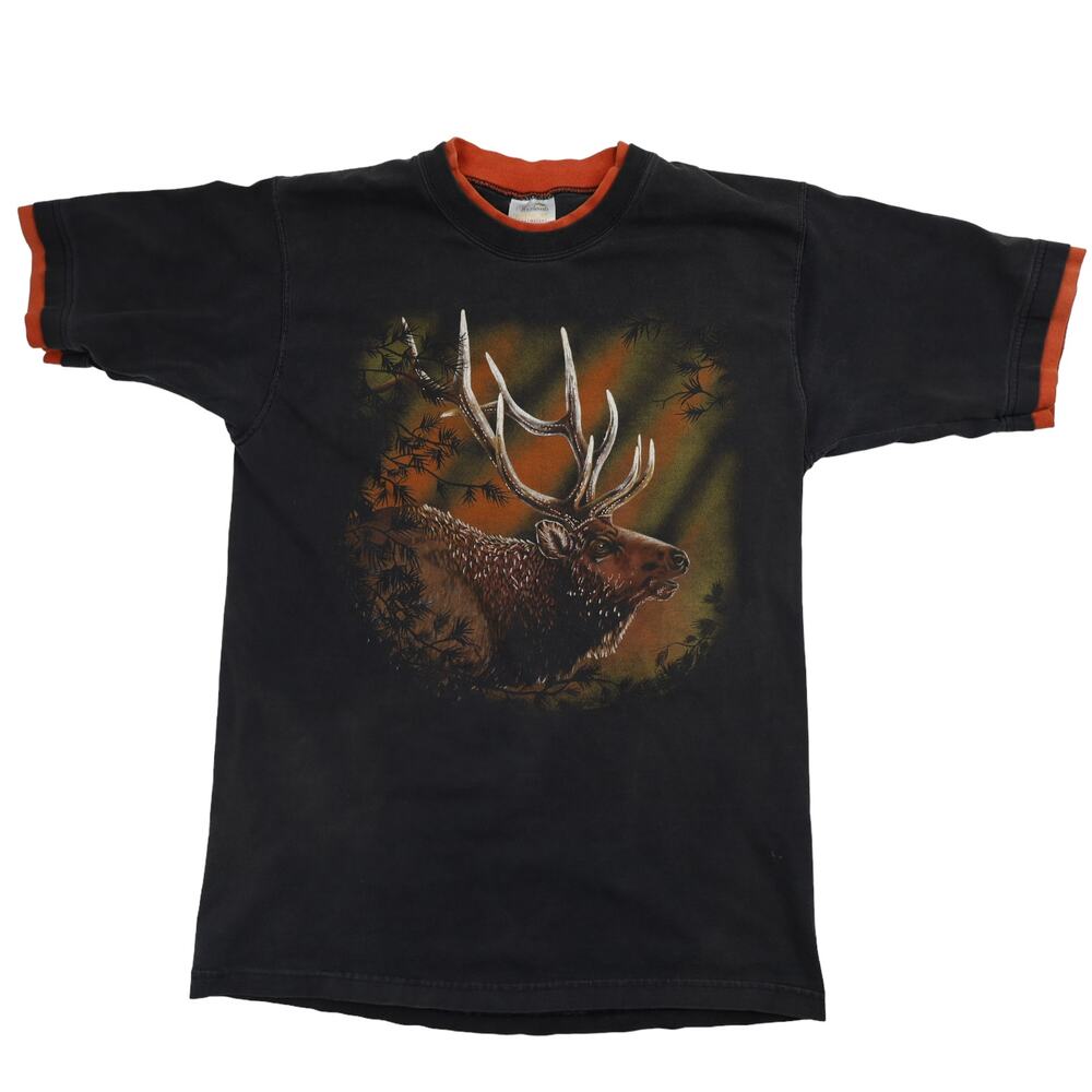 Vintage 90s Elk Graphic T Shirt